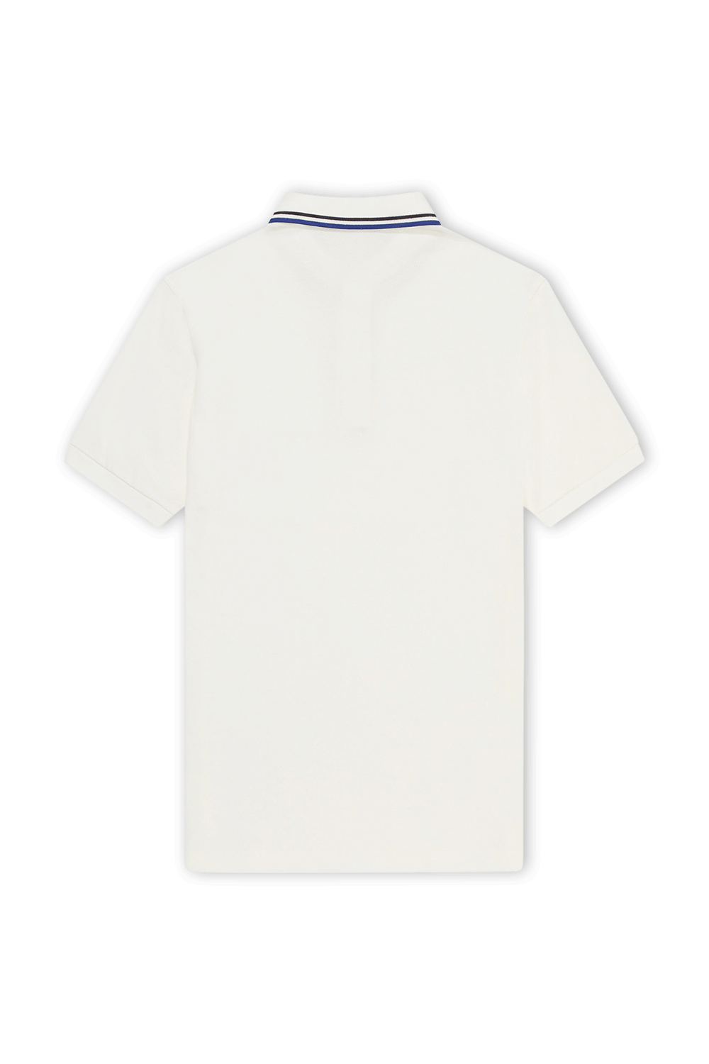 FRED PERRY חולצת פולו לבנה עם לוגו רקום