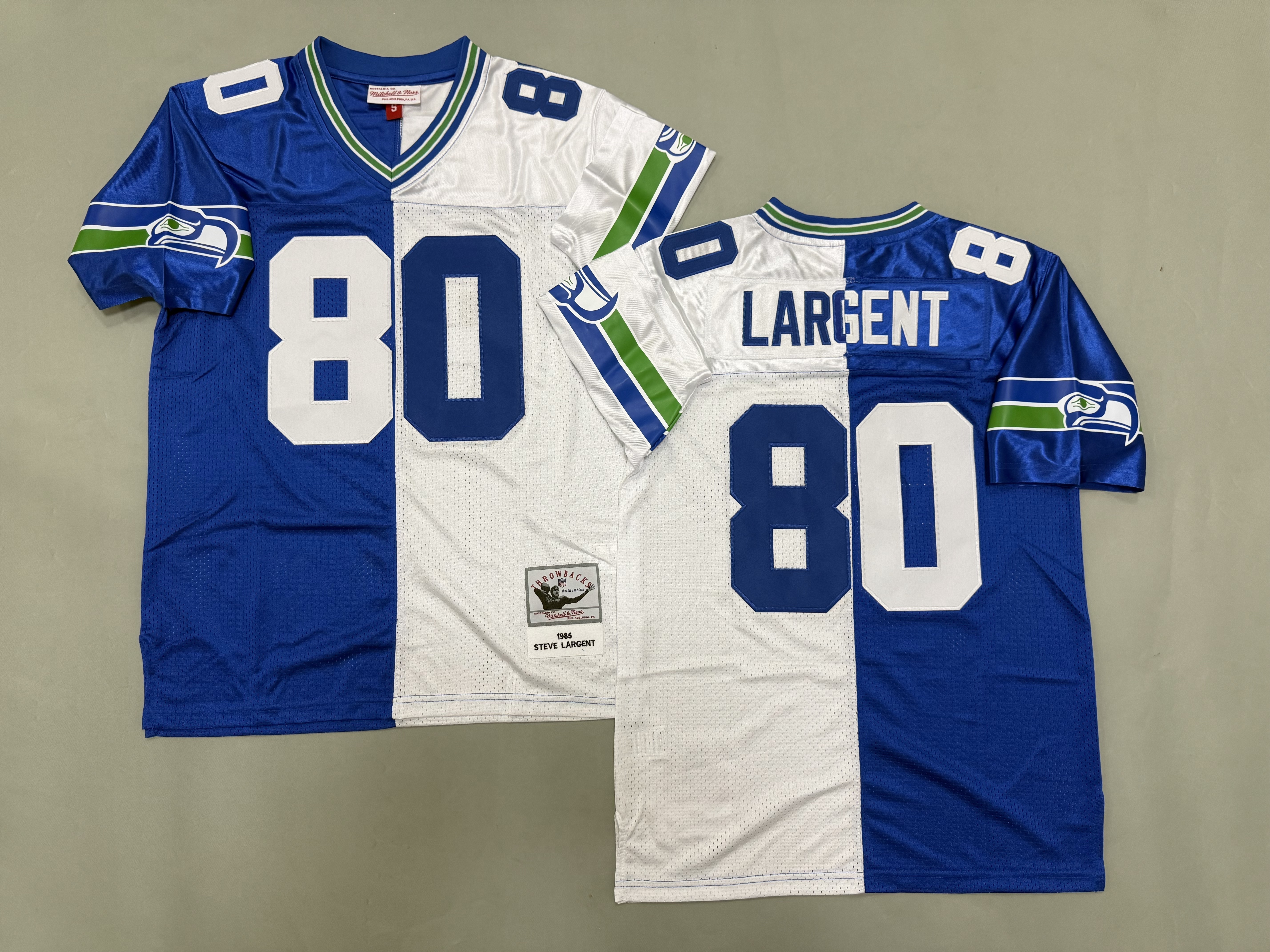 Steve Largent Seattle Seahawks Authentic Throwback Retired Player Jersey