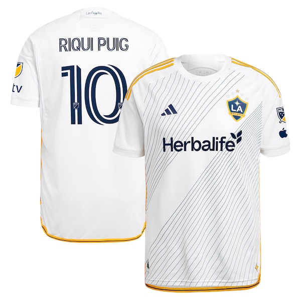 Riqui Puig LA Galaxy adidas 2024 Angeleno Kit Authentic Player Jersey - White/Green