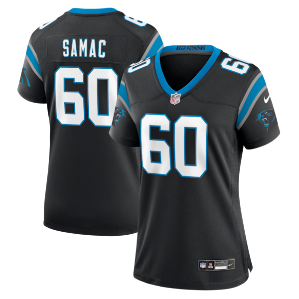 Nick Samac Carolina Panthers Nike Women's Team Game Jersey -  Black