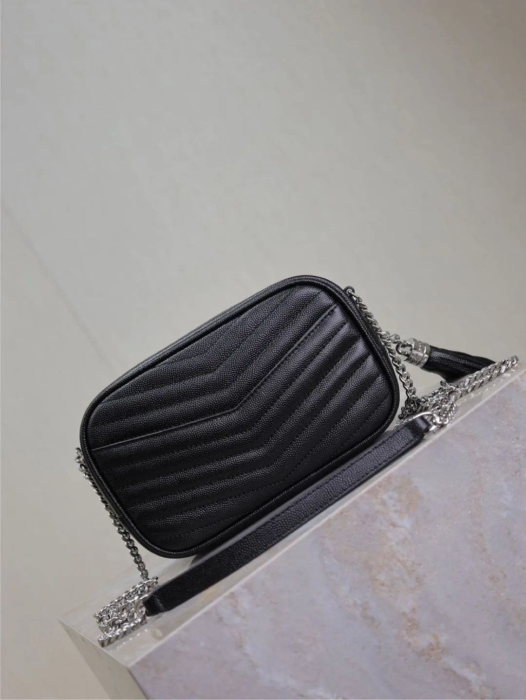 Saint Laurent Black Calfskin Shoulder Bag product photo from LabelPicks