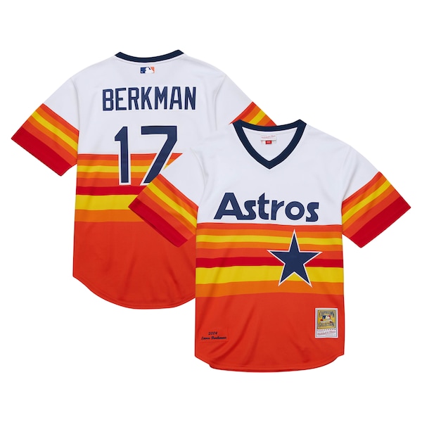 Lance Berkman Houston Astros 2004 Cooperstown Collection Authentic Throwback Jersey - White