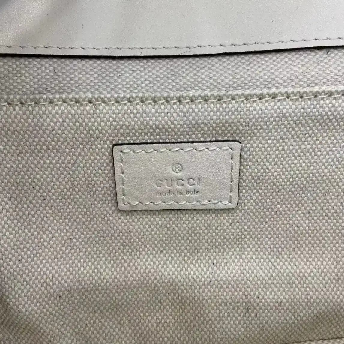 Gucci White Monogram Canvas Crossbody Bag product photo from LabelPicks