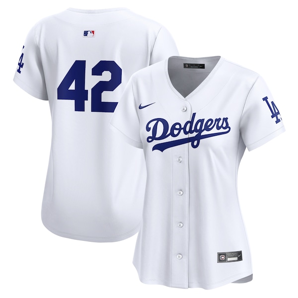 Los Angeles Dodgers Nike Women's 2024 Jackie Robinson Day Home Limited Jersey – White