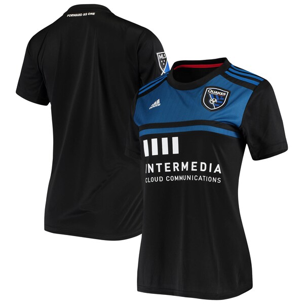 San Jose Earthquakes adidas Women's 2020 Replica Primary Jersey - Black
