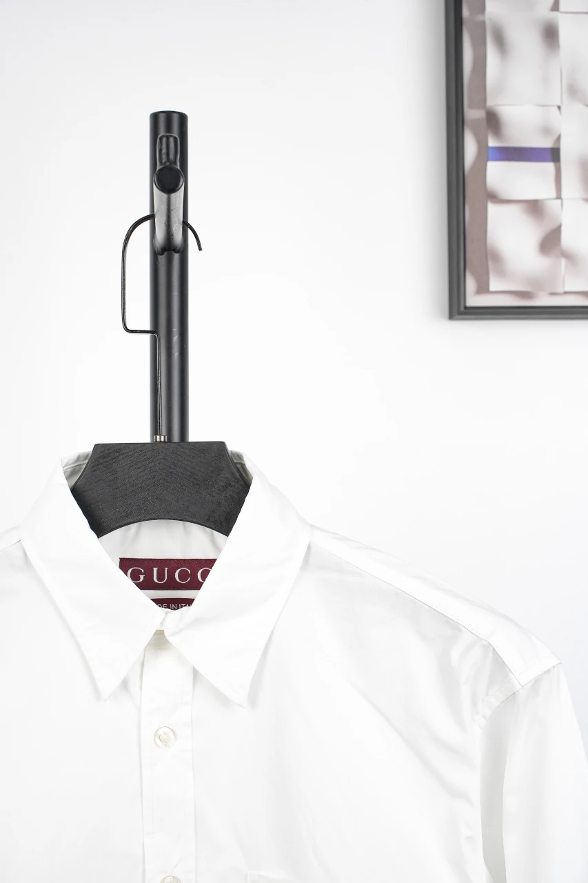 GUCCI White Five-Star G Embroidered Shirt product photo from LabelPicks