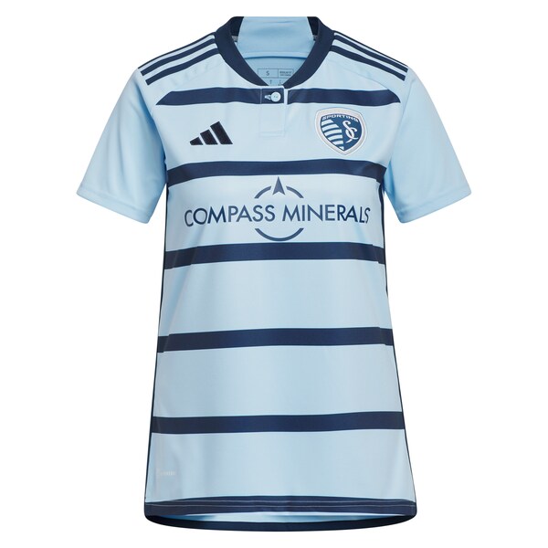 Sporting Kansas City adidas Women's 2024 Hoops 4.0 Replica Custom Jersey - Light Blue