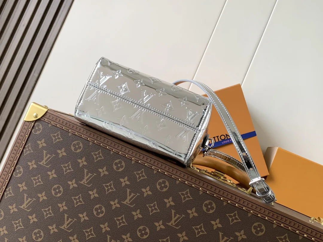 Louis Vuitton Silver Speedy Monogram Canvas Top Handle Bag product photo from LabelPicks