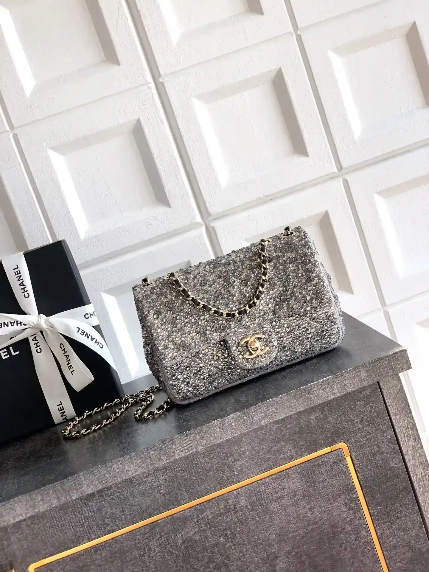 Chanel Black Classic Flap Crystal Shoulder Bag product photo from LabelPicks