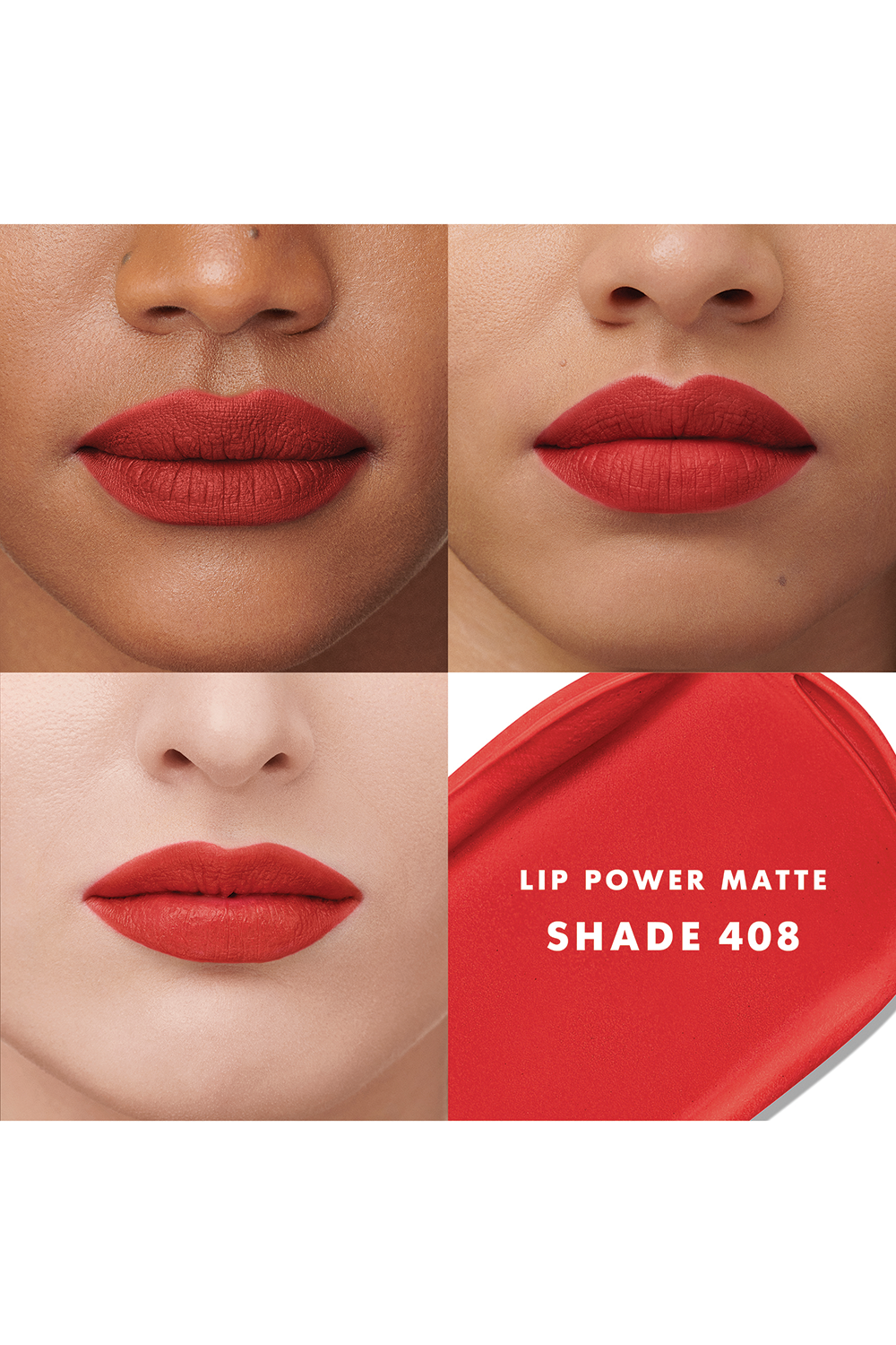 ARMANI BEAUTY שפתון עמיד ליפ פאוור בגימור מאט 408