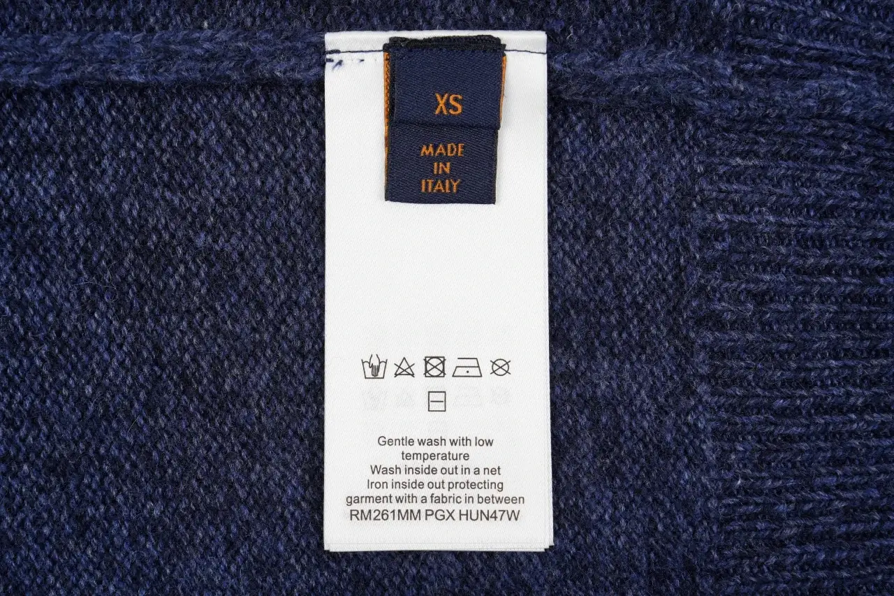 Louis Vuitton Navy Dog Jacquard Crewneck Sweater product photo from LabelPicks