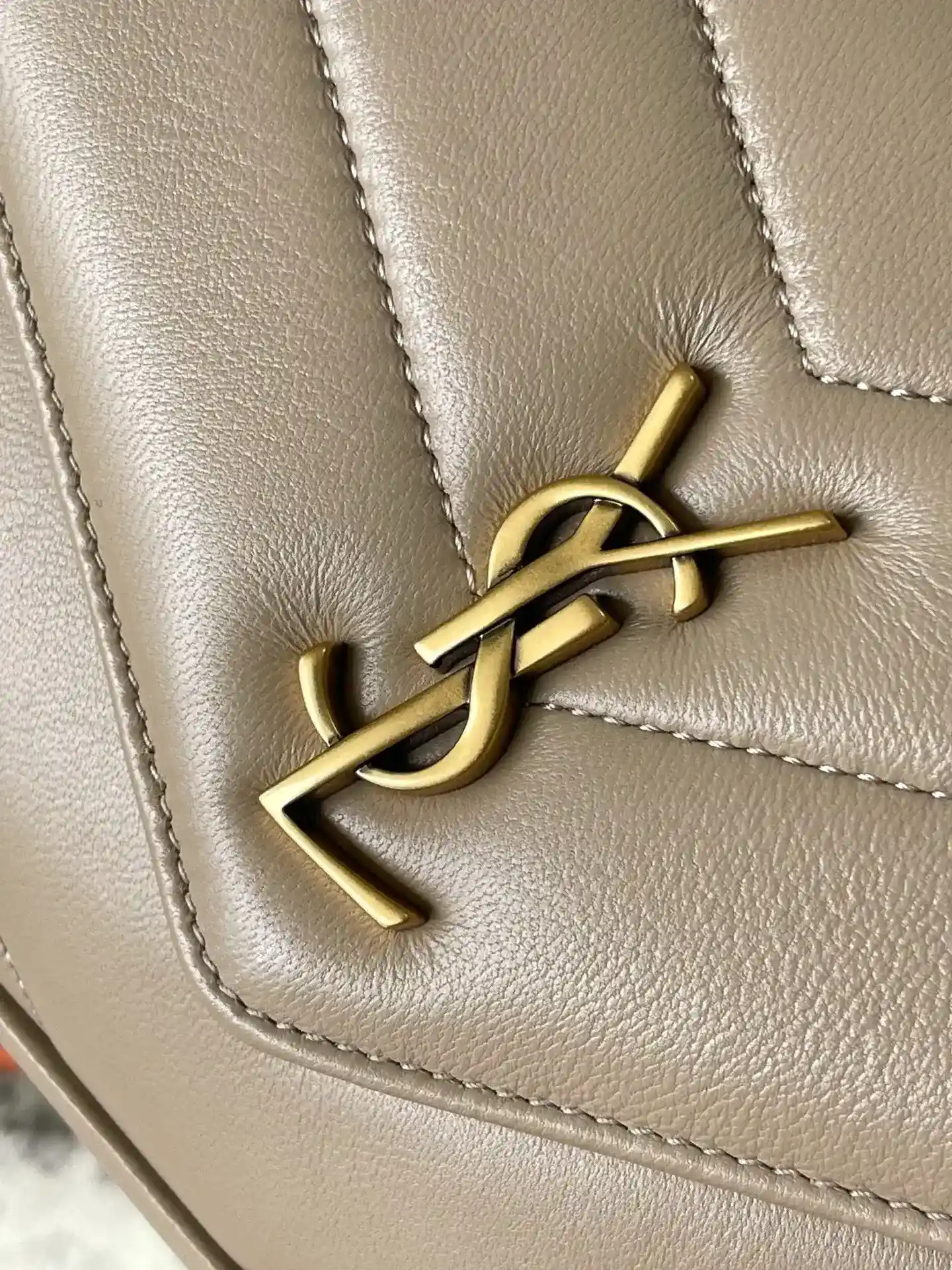 Saint Laurent Loulou Beige Quilted Leather Crossbody Bag product photo from LabelPicks