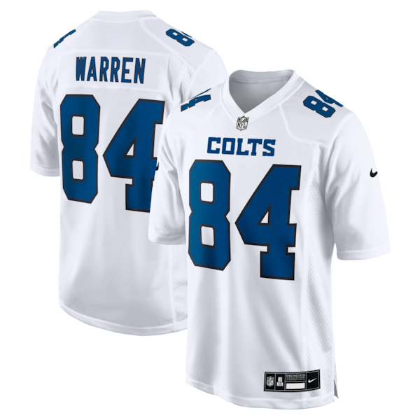 Tyler Warren Indianapolis Colts Nike Fashion Game Jersey - Tundra White/Black