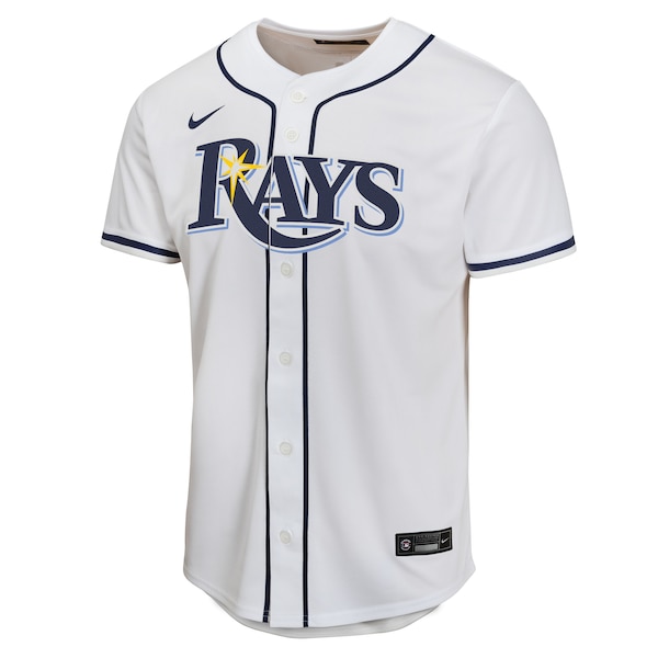 Junior Caminero Tampa Bay Rays Nike Youth Home Player Game Jersey - White