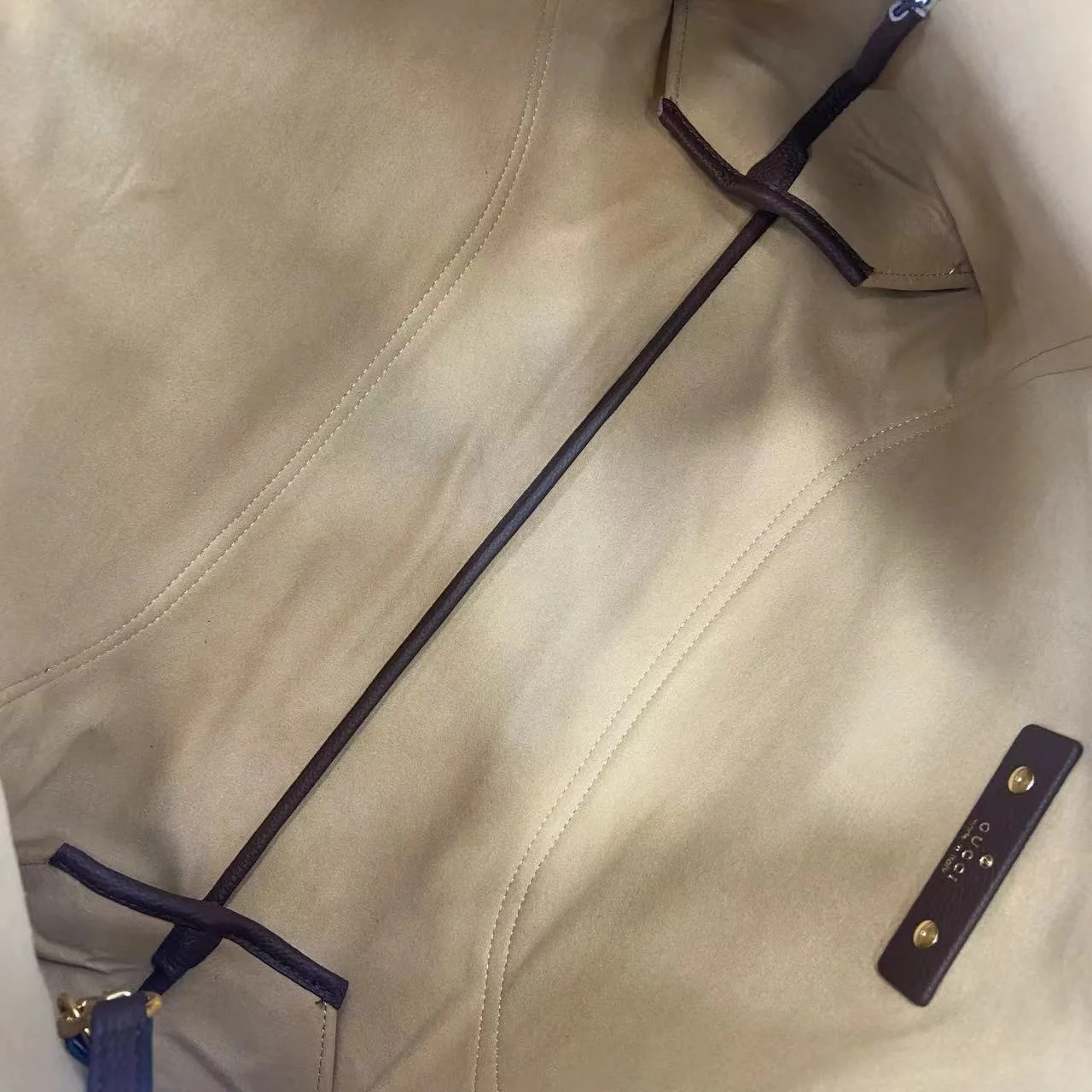 Gucci Brown Grained Leather Shoulder Bag product photo from LabelPicks