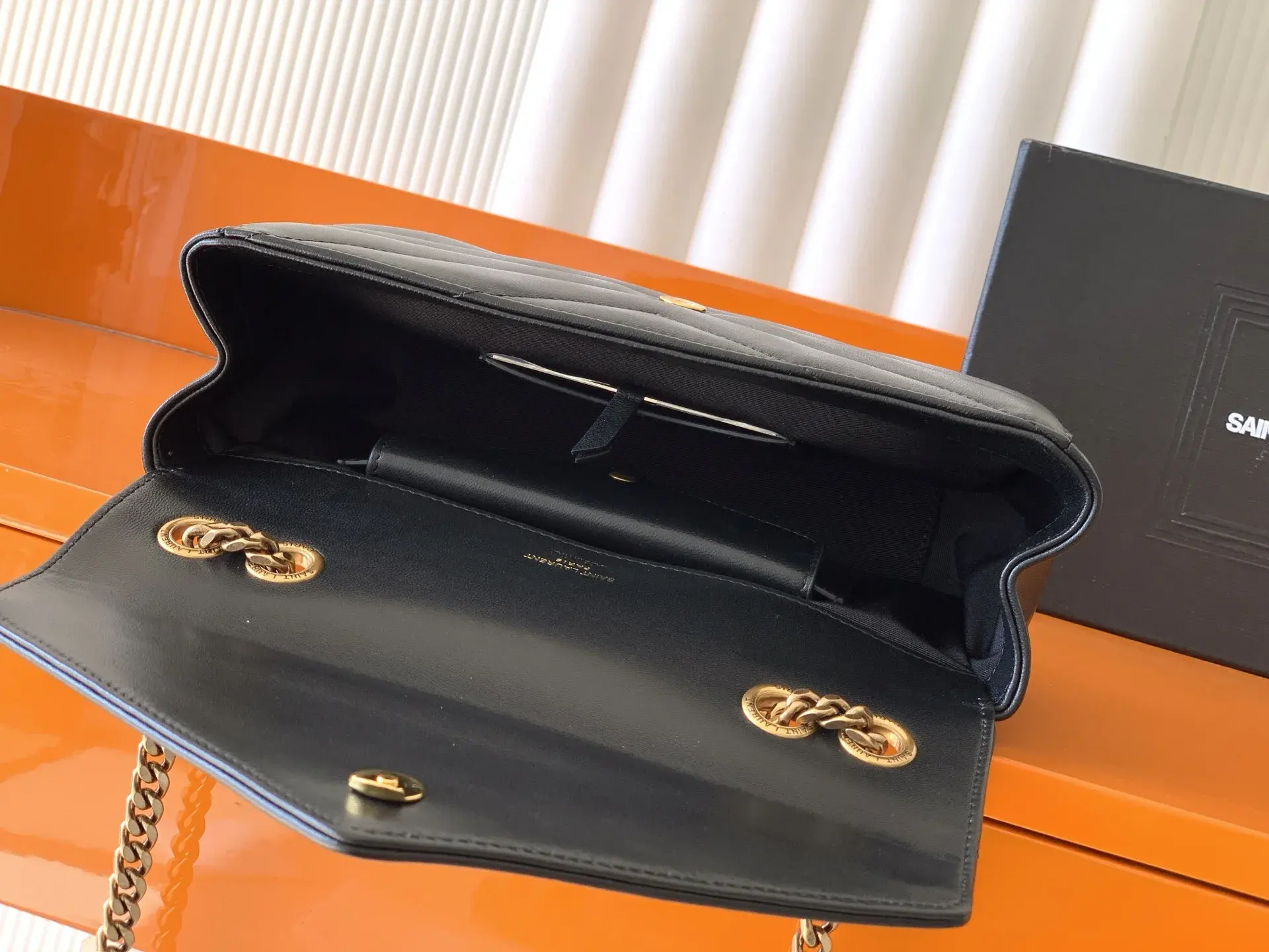 Saint Laurent Black Loulou Lambskin Shoulder Bag product photo from LabelPicks