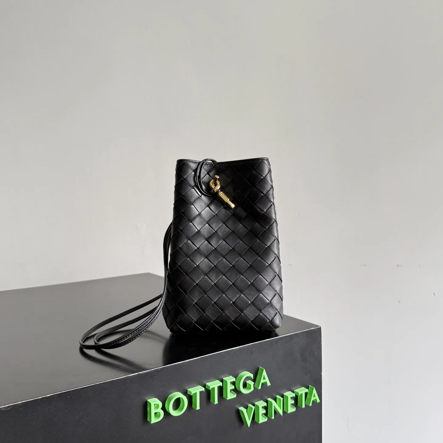 Bottega Veneta Intrecciato Woven Leather Andiamo Crossbody Bag product photo from LabelPicks
