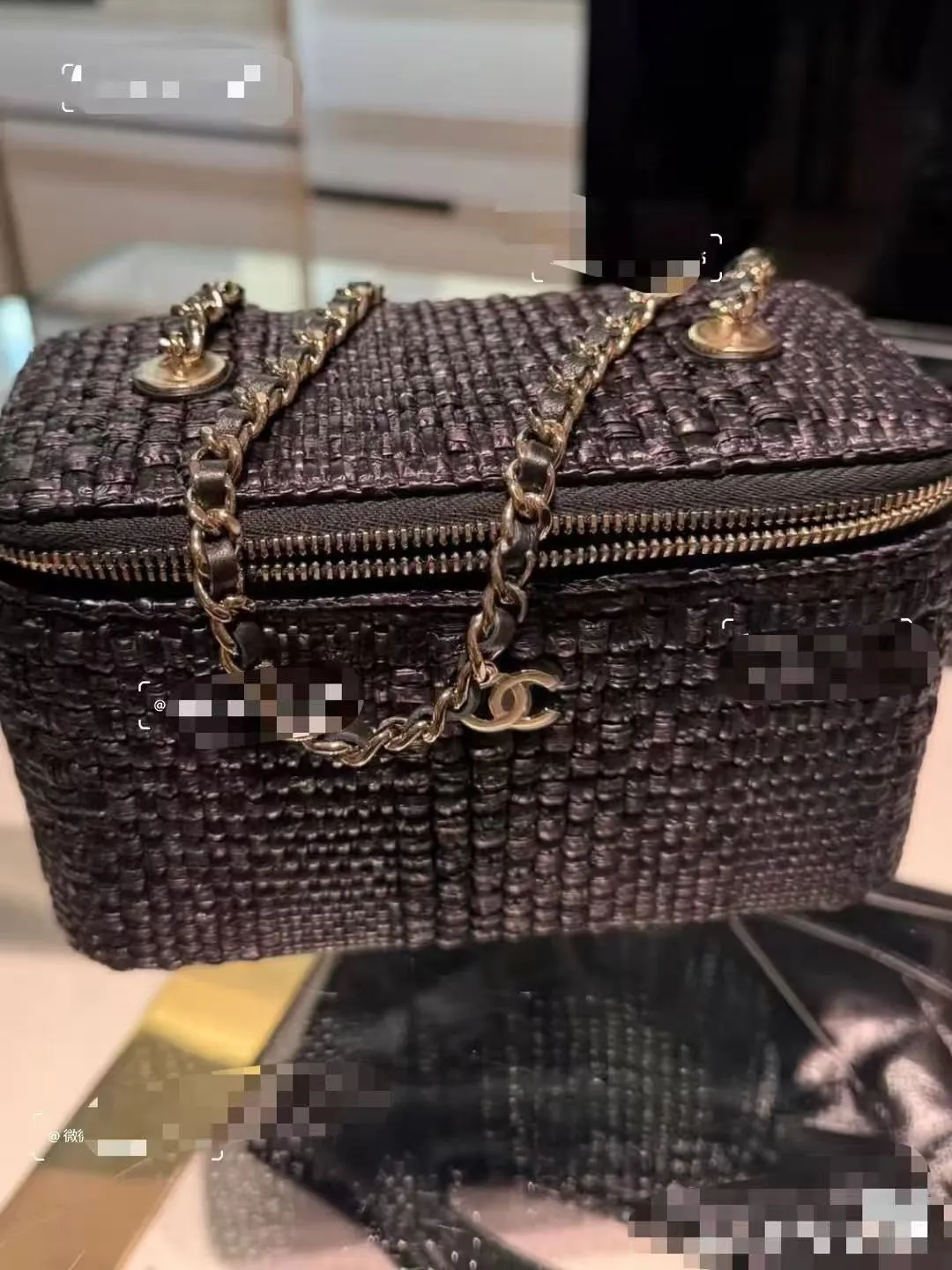 Chanel Woven Leather Top Handle Bag product photo from LabelPicks