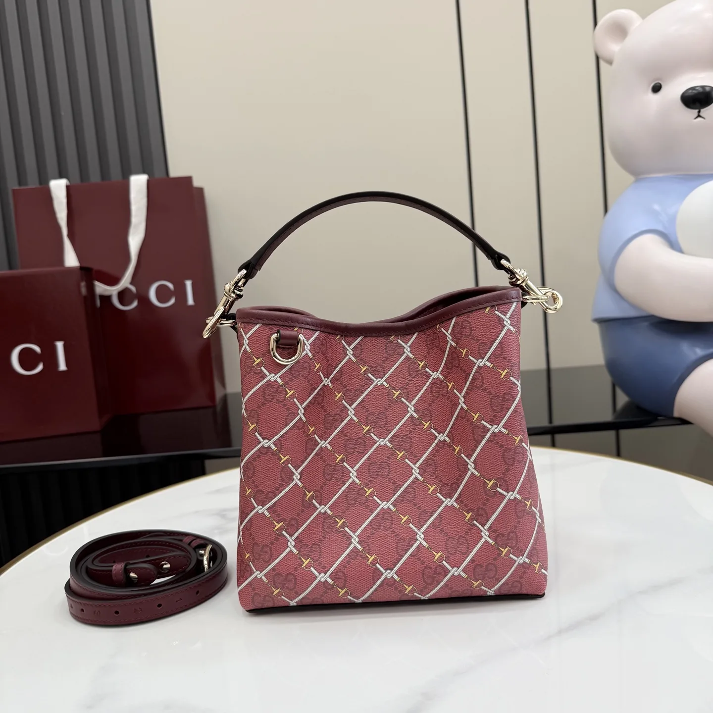 Gucci Pink Bucket Bag product photo from LabelPicks