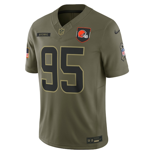 Myles Garrett Cleveland Browns Nike 2025 Salute to Service Limited Jersey - Olive