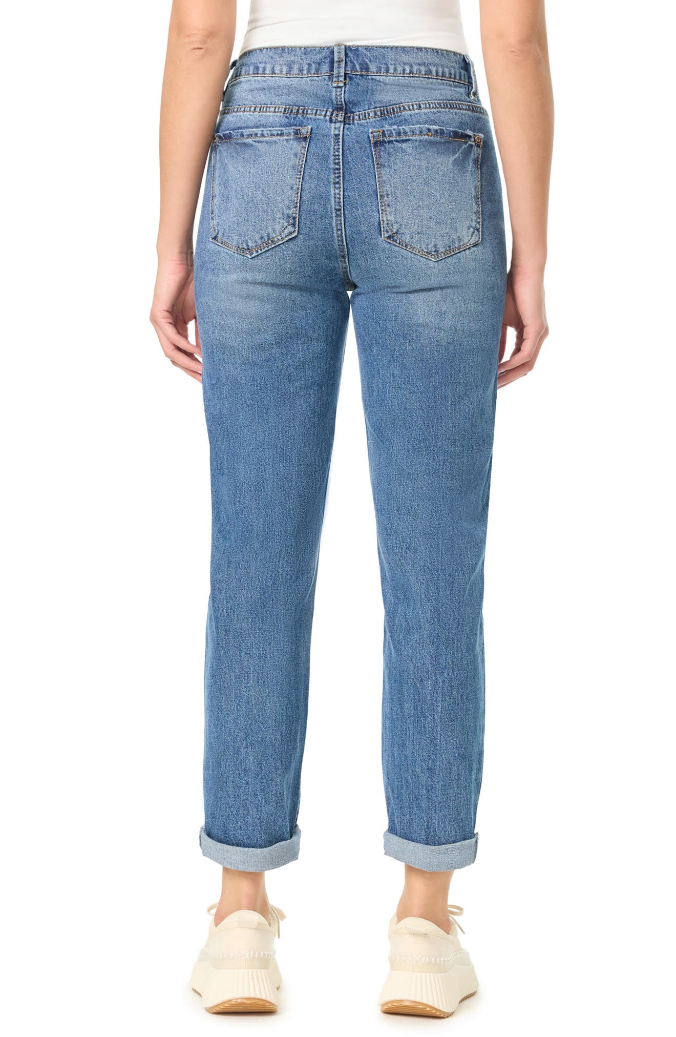 CURVE APPEAL Leenah Cuffed Hem Easy Fit Jeans