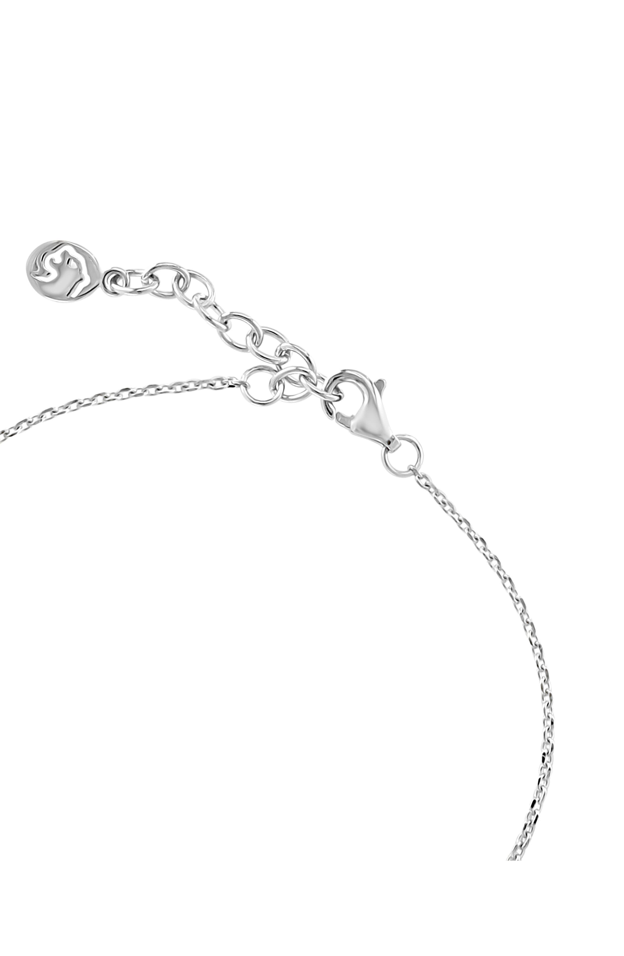 EFFY Sterling Silver Pavé Diamond Cross Bracelet - 0.09ct.
