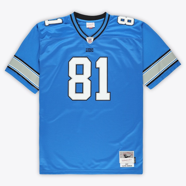 Calvin Johnson Detroit Lions  Big & Tall 2007 Legacy Retired Player Jersey - Blue