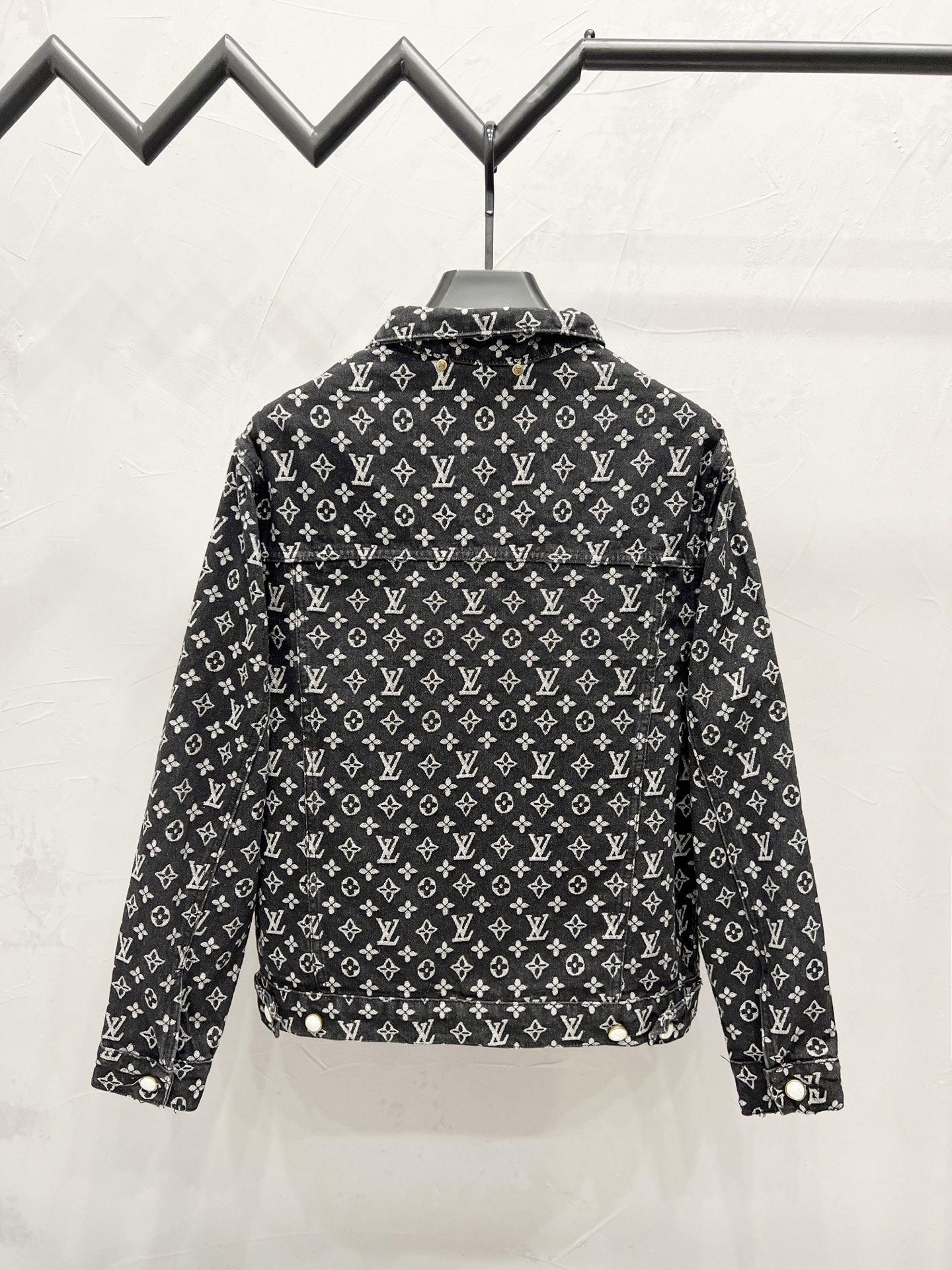 Simple Full Print Long Sleeved Denim Jackets