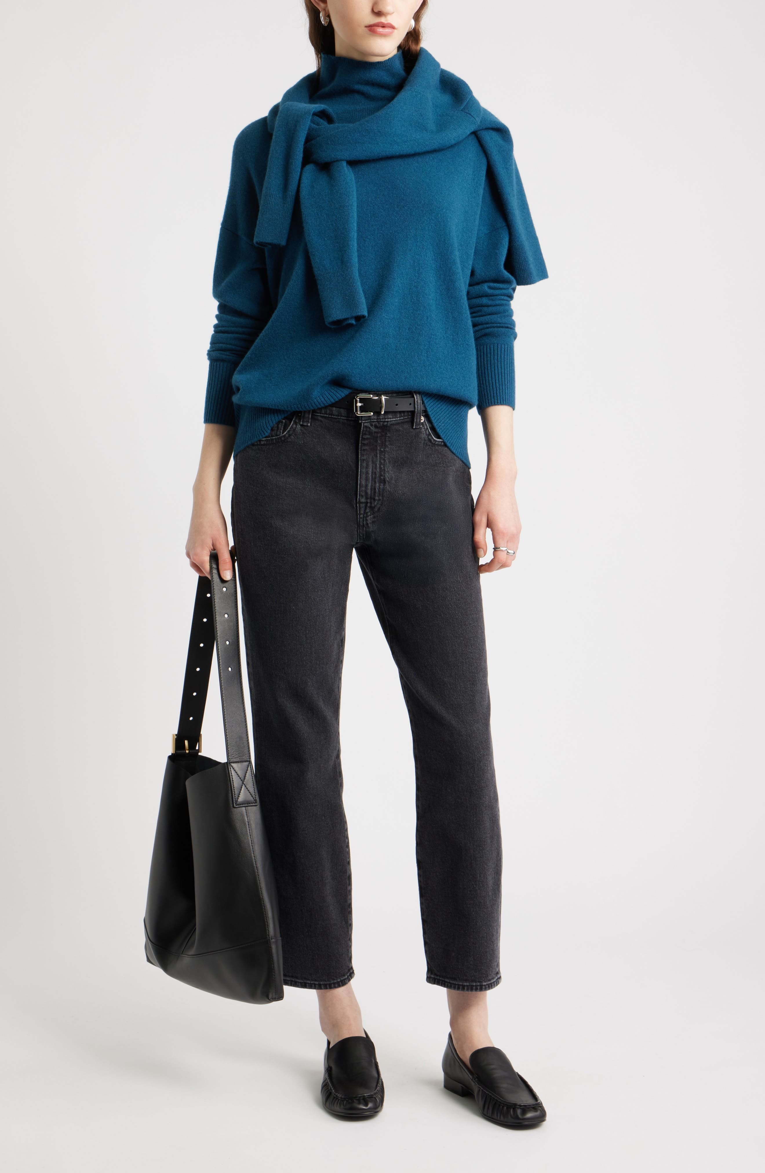 Nordstrom High Waist Slim Straight Leg Jeans