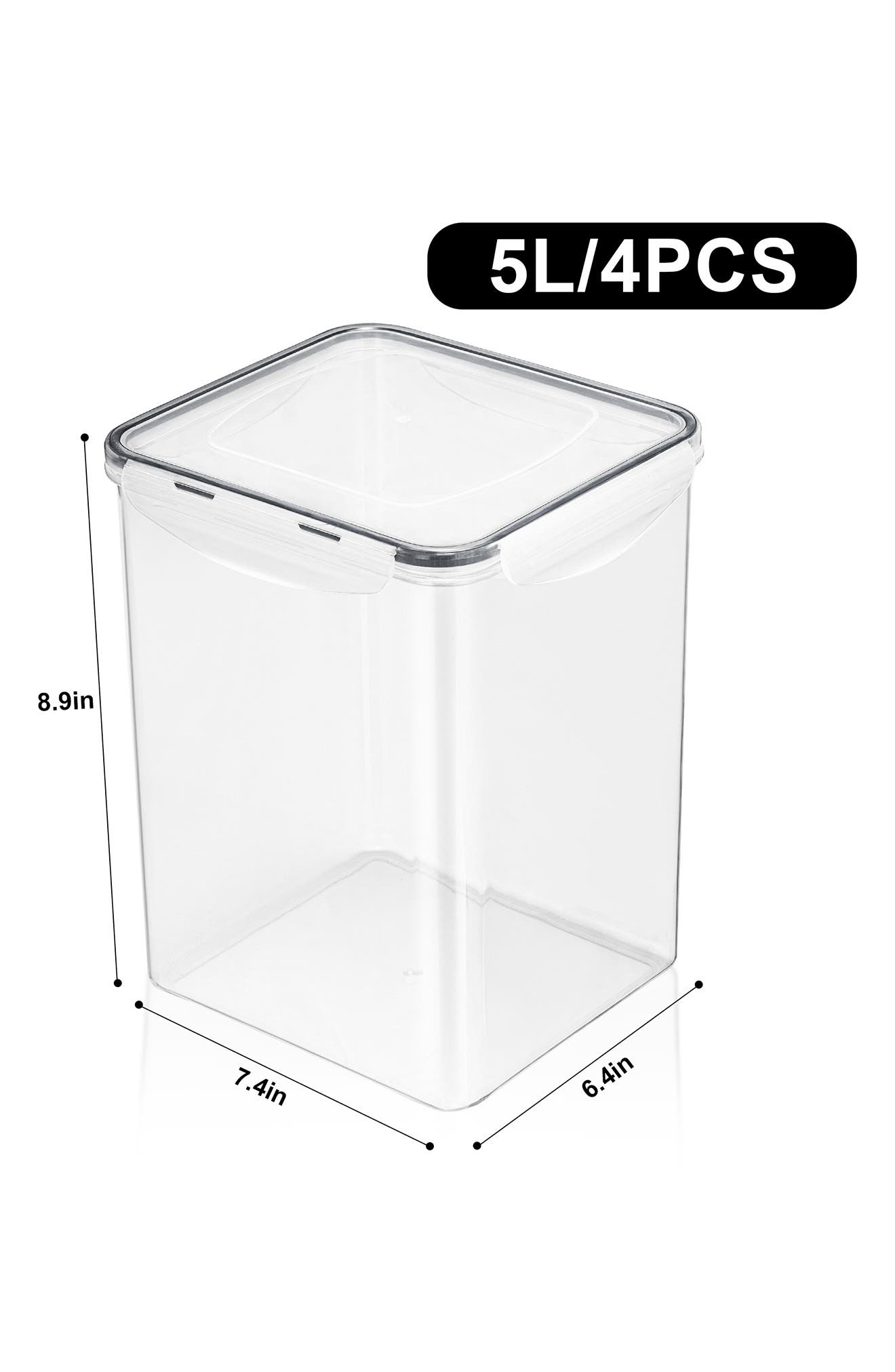 SORBUS 4-Pack Airtight Dry Food Storage Containers