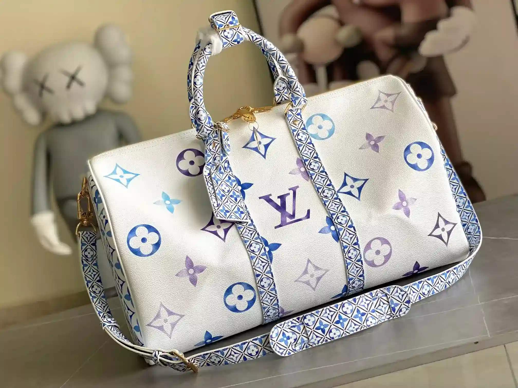 Louis Vuitton Blue Keepall Tote Bag product photo from LabelPicks