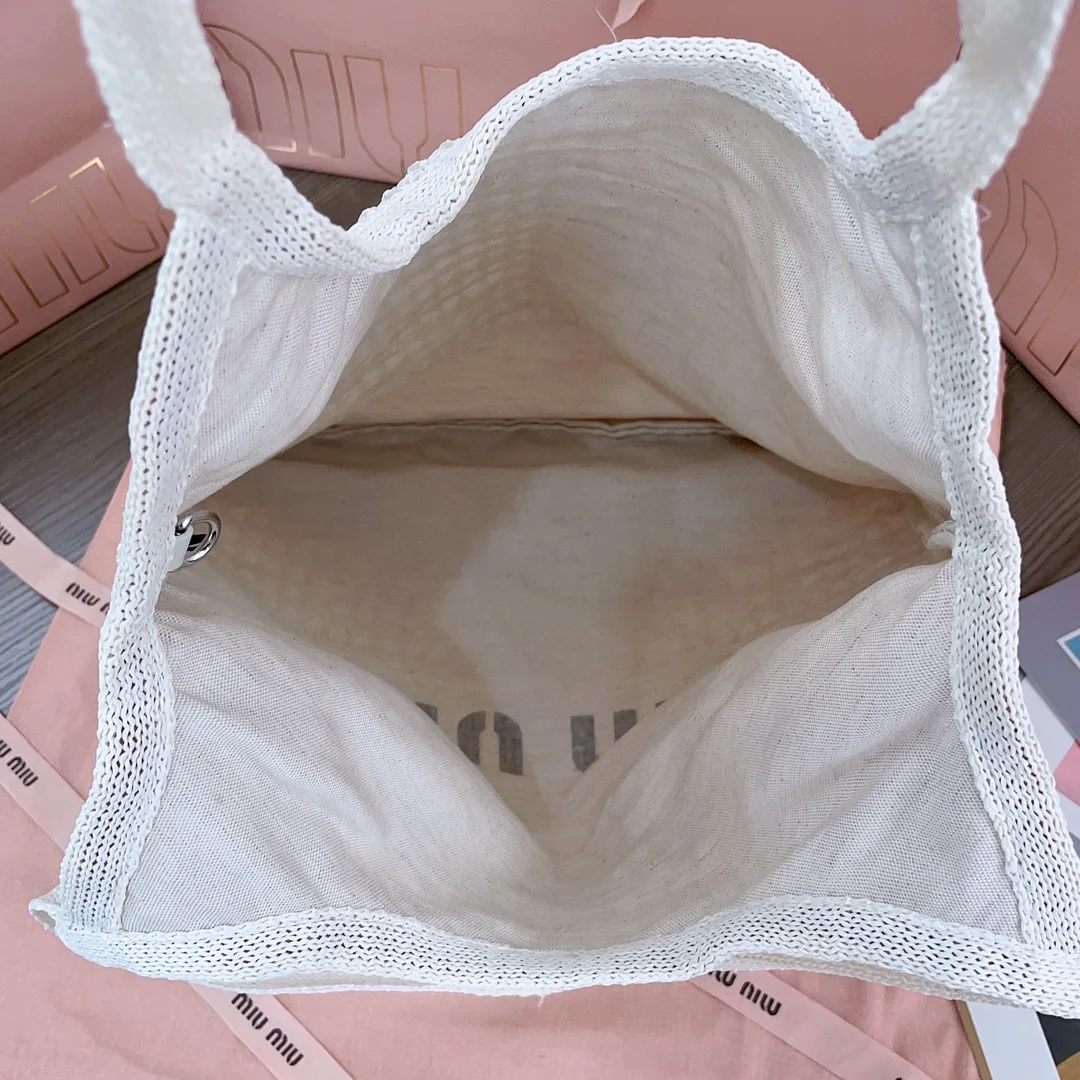 Miu Miu Straw Woven Tote Bag product photo from LabelPicks