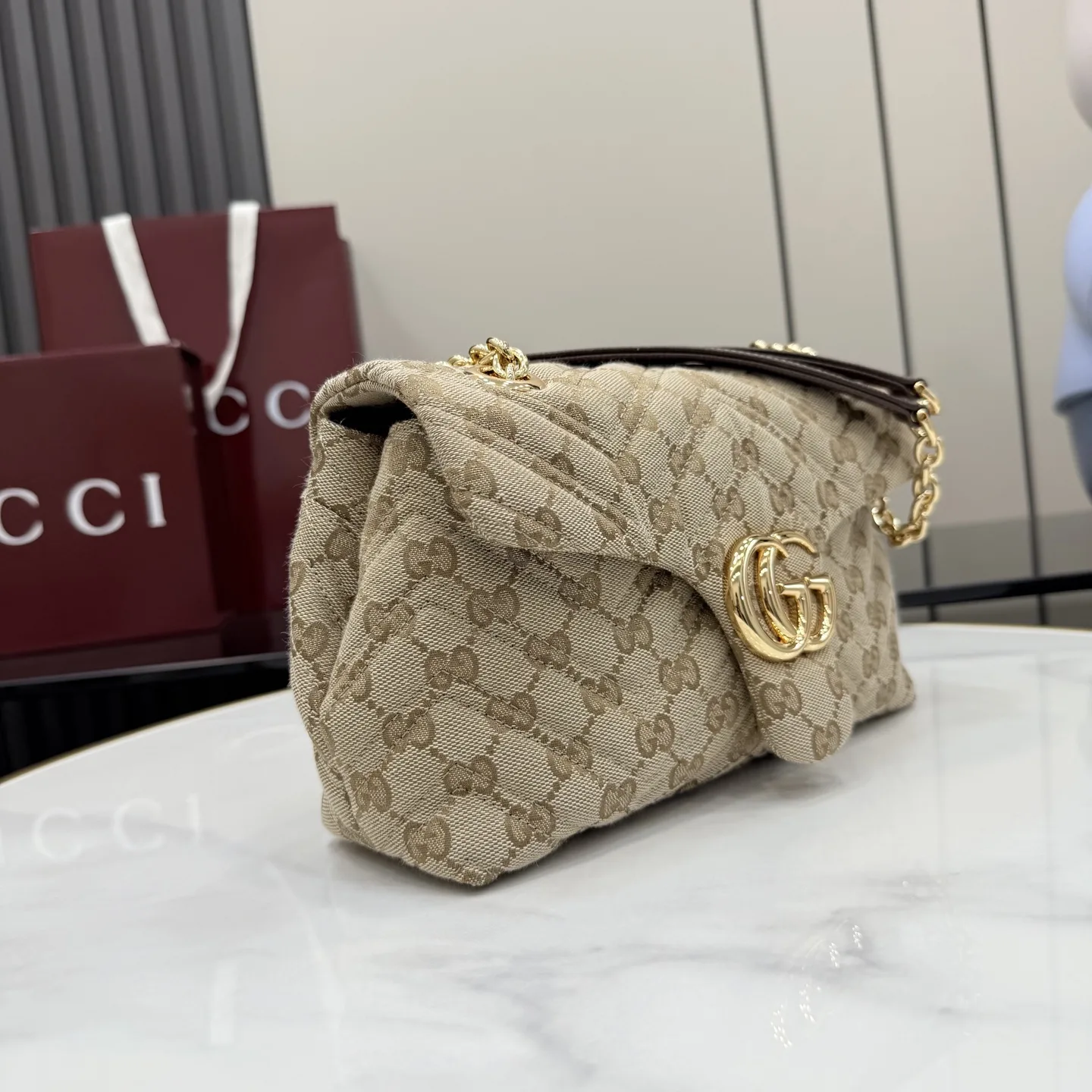 Gucci Brown Generation GG Supreme Canvas Crossbody Bag product photo from LabelPicks