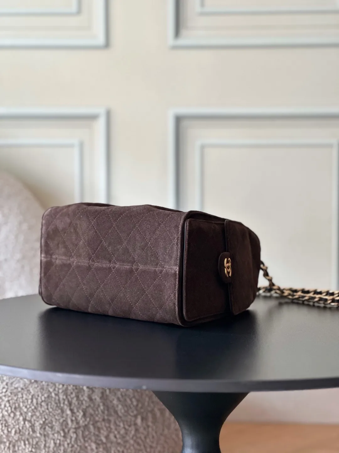 Chanel Suede Leather Bucket Bag product photo from LabelPicks