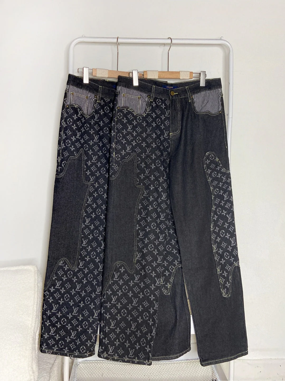 0717 Cargo functional denim pants