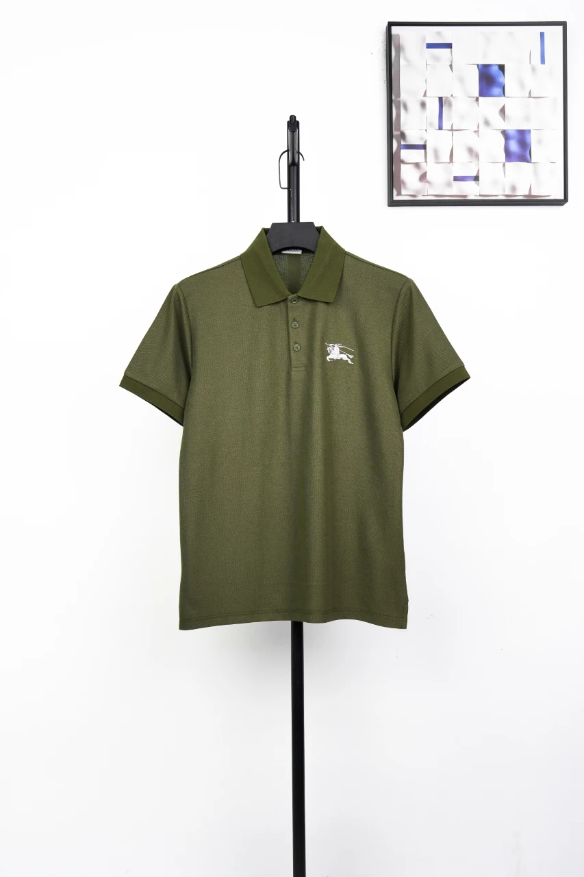 Burberry Olive Green Small Equestrian Knight Embroidered Polo Shirt product photo from LabelPicks
