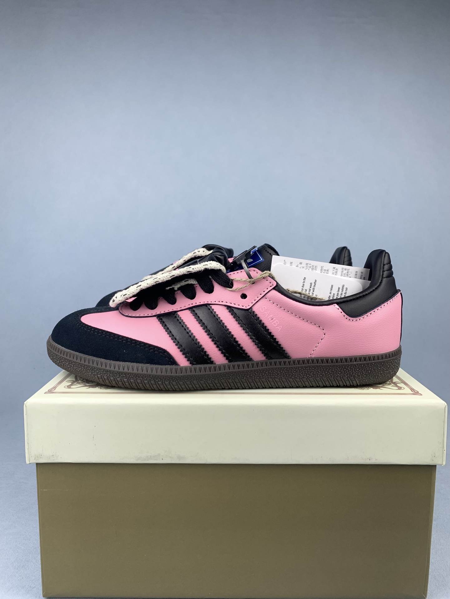 adidas Samba OG Black Pink Custom Shoes