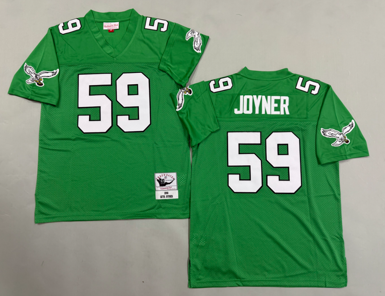 Seth Joyner Philadelphia Eagles Authentic Throwback Retired Player Jersey
