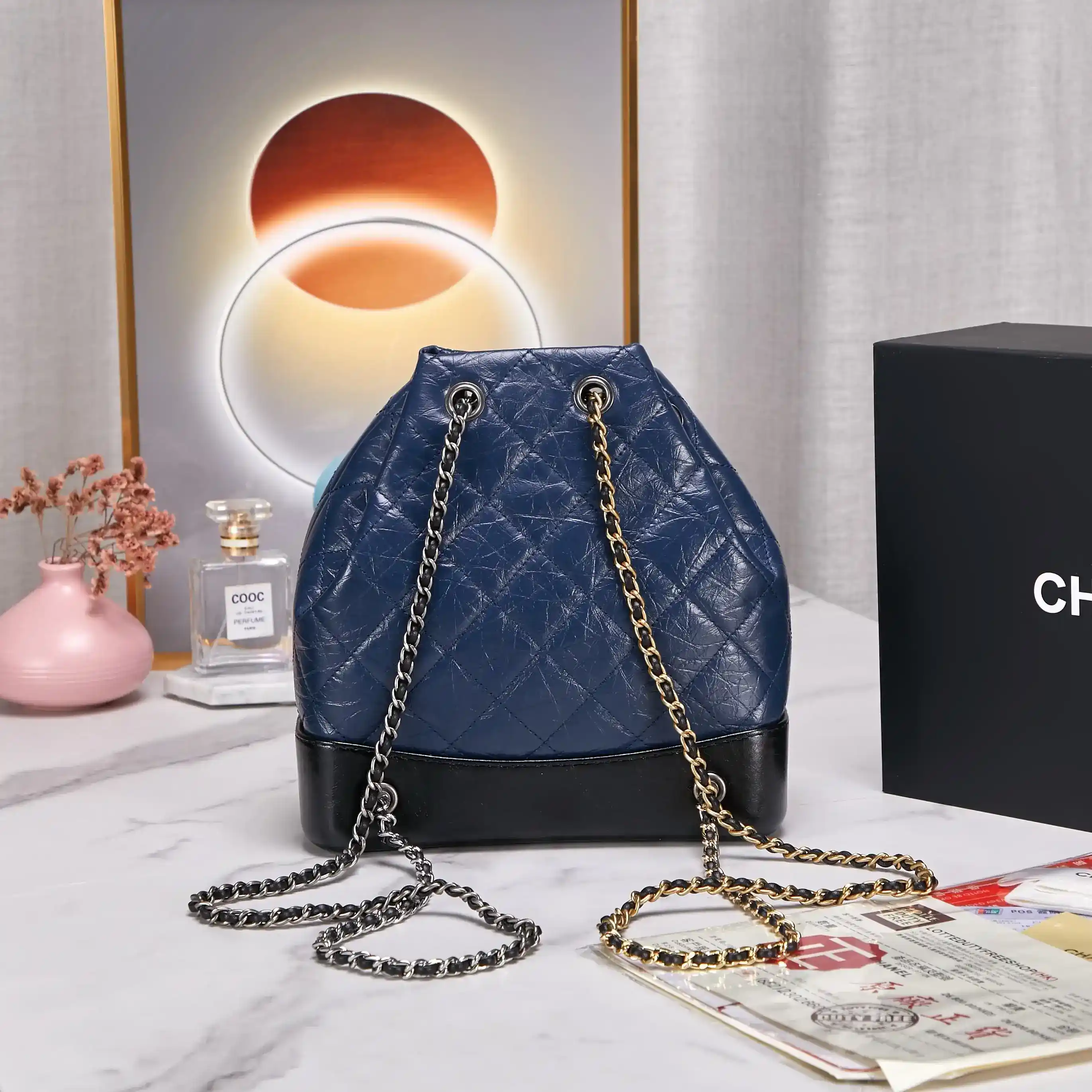 Chanel Gabrielle Blue Calfskin Backpack product photo from LabelPicks