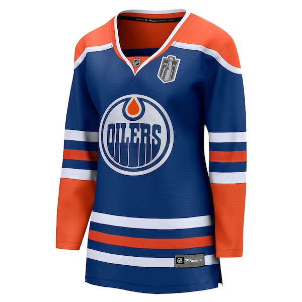 Edmonton Oilers  Women's 2025 Stanley Cup Final Home Breakaway Jersey - Royal