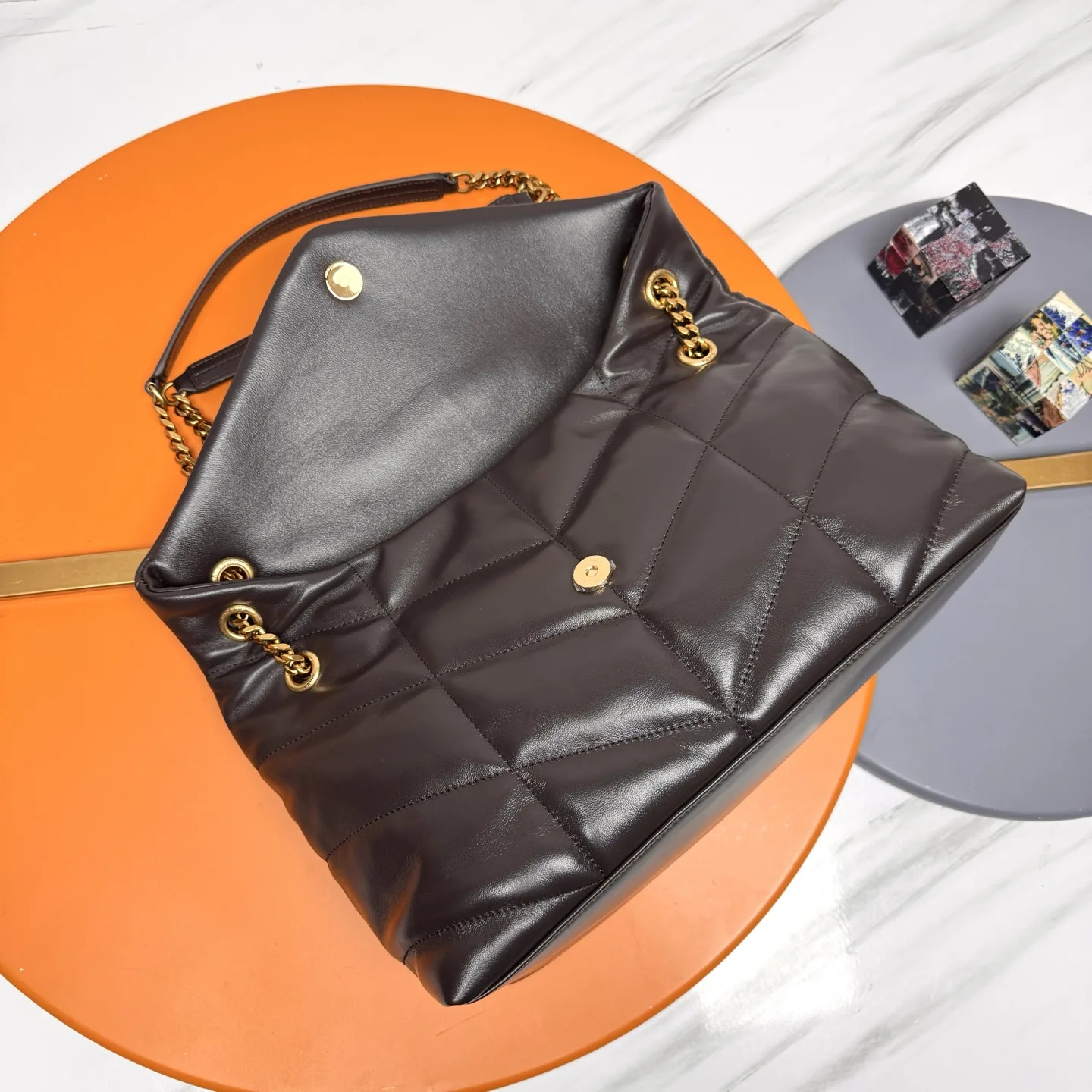 Saint Laurent Loulou Brown Quilted Leather Shoulder Bag product photo from LabelPicks