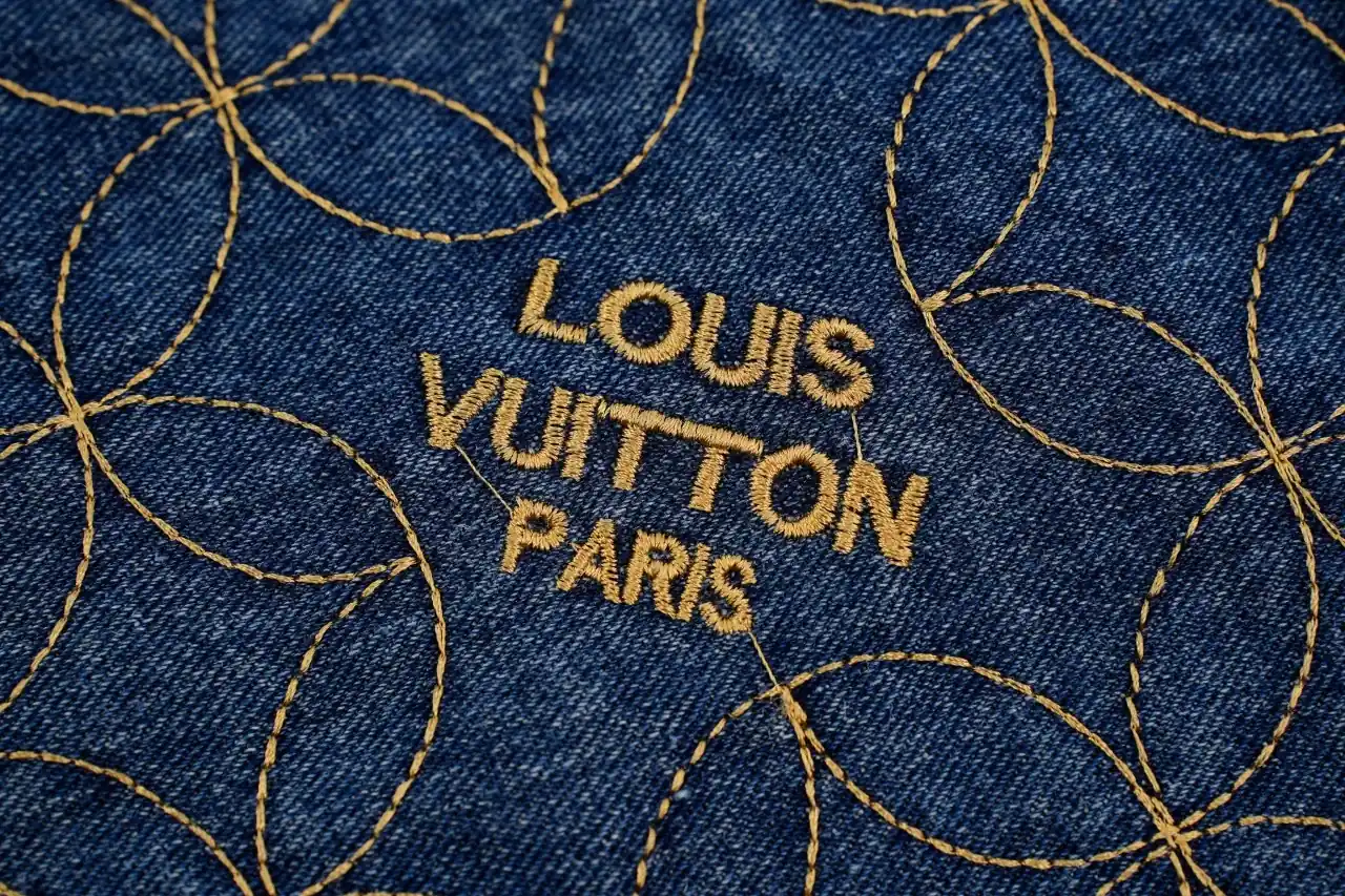 Louis Vuitton Dark Blue Circle Quilted Padded Jacket product photo from LabelPicks
