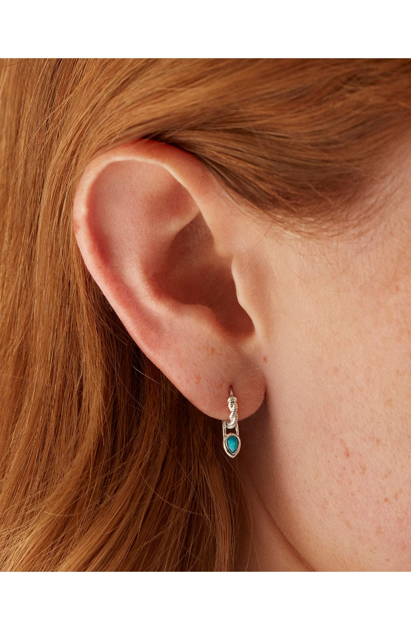Monica Vinader Teardrop Turquoise Earrings Charm