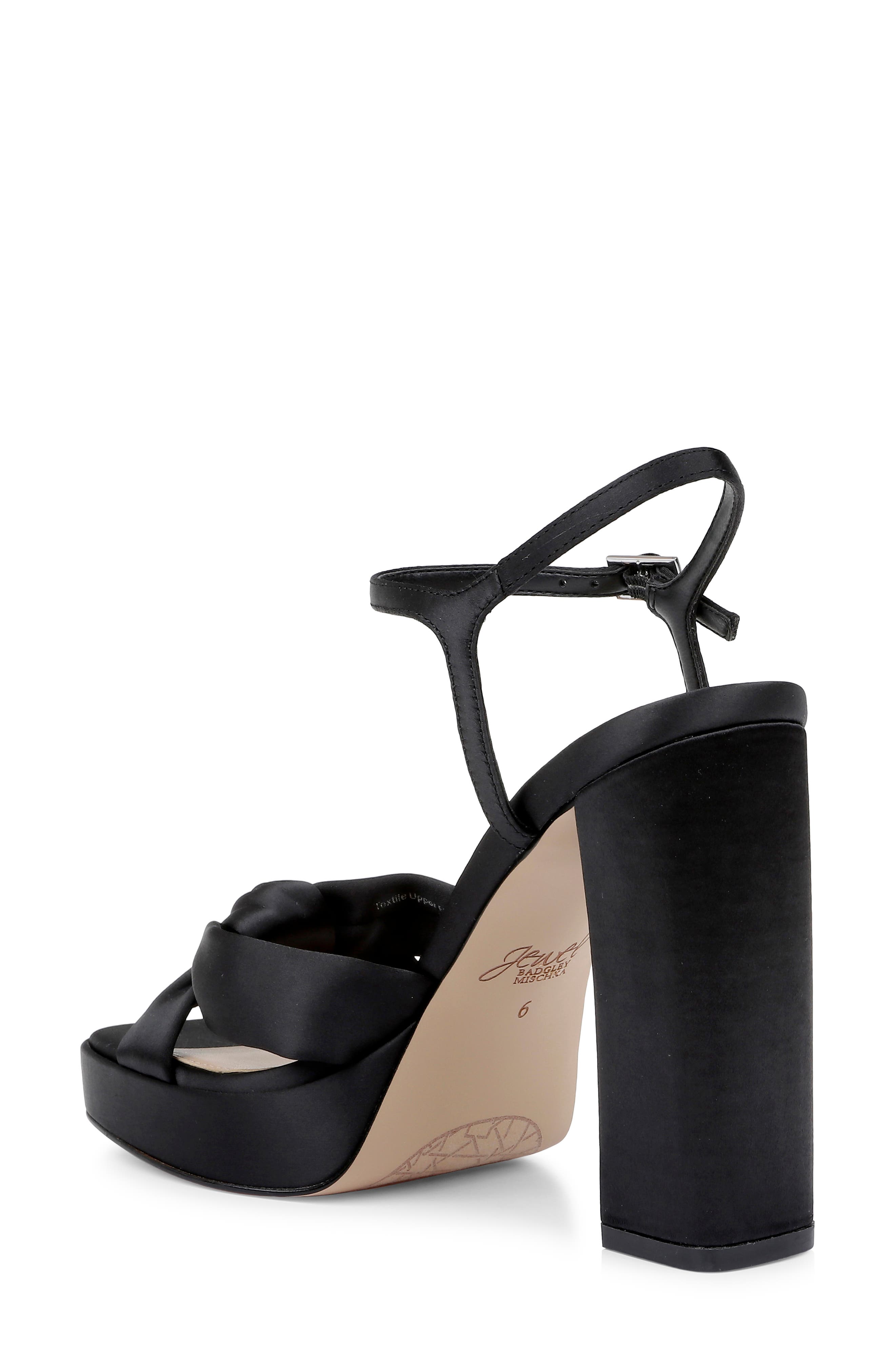 Jewel Badgley Mischka Valencia Ankle Strap Platform Sandal
