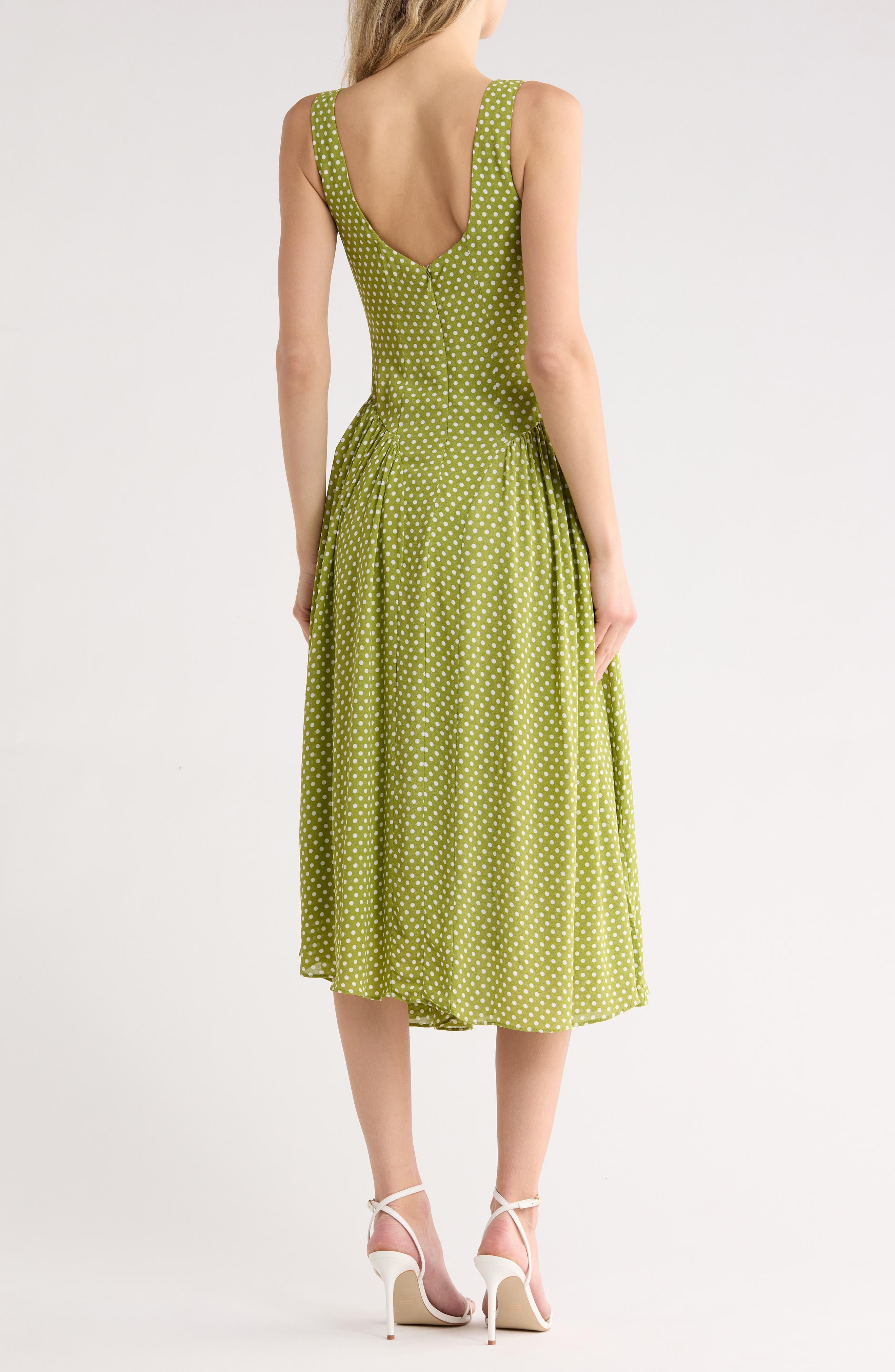 EDIT by JASON WU Polka Dot Sleeveless Maxi Dress