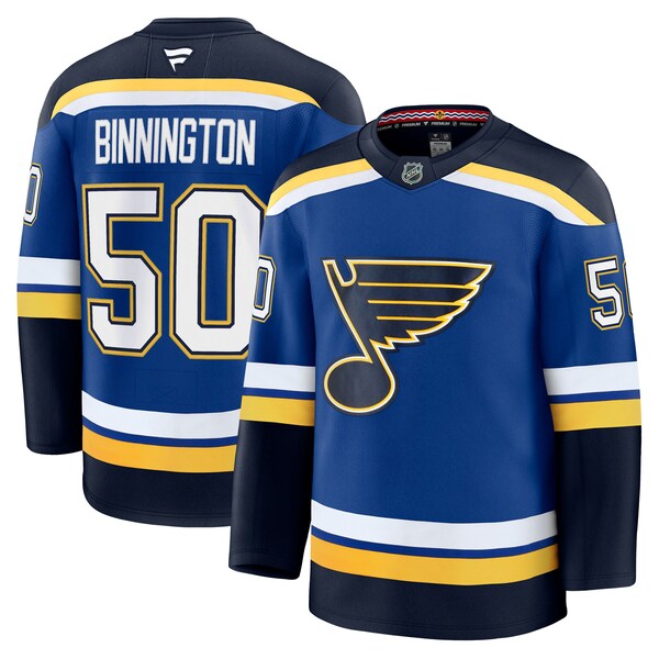Jordan Binnington St. Louis Blues  Home Premium Jersey - Blue