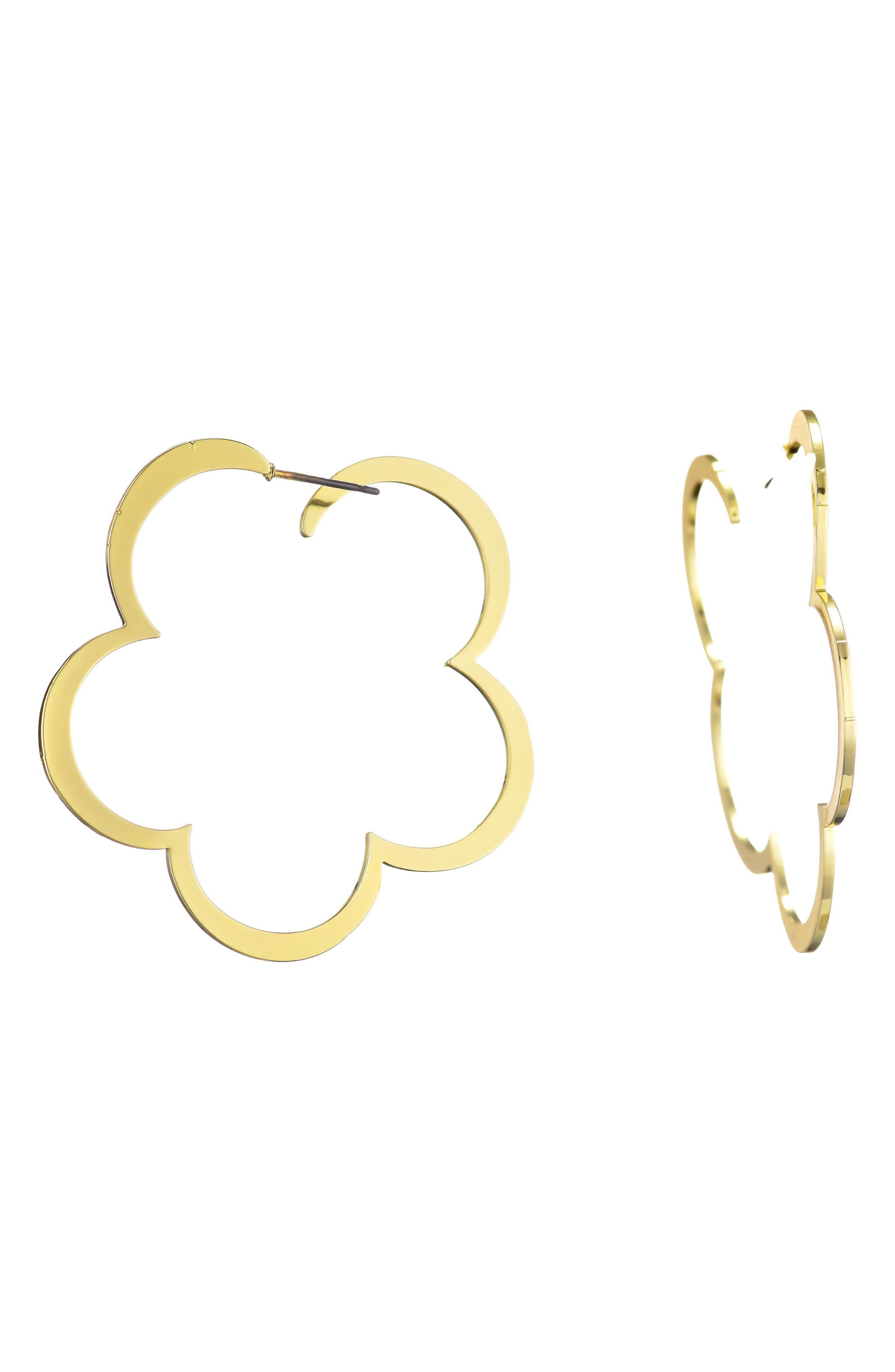 Adornia Clover Hoop Earrings