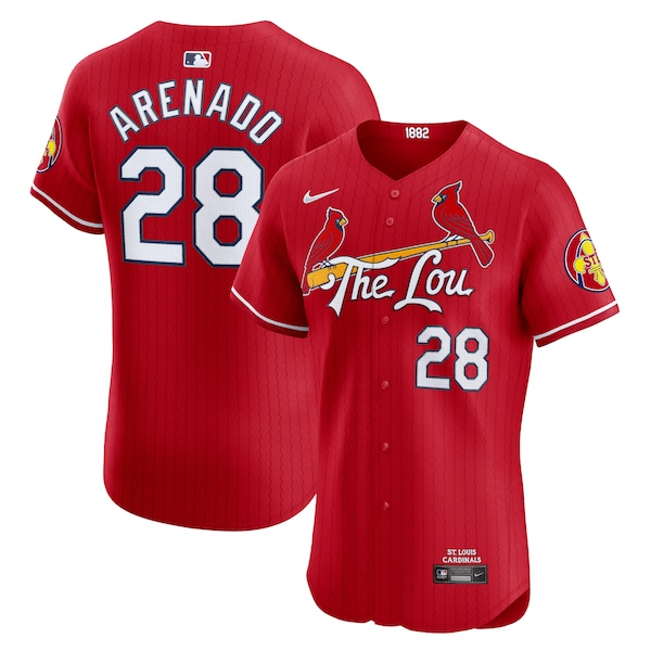 Nolan Arenado St. Louis Cardinals Nike 2024 City Connect Elite Player Jersey - Red