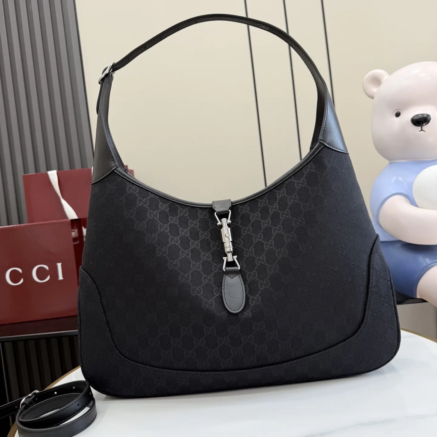 Gucci Jackie Black Quilted Leather Shoulder Bag product photo from LabelPicks