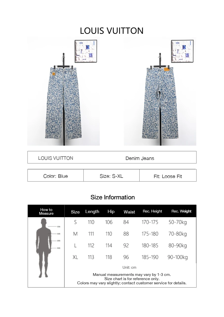 Louis Vuitton Light Pixel Leopard Monogram Denim Pants product photo from LabelPicks
